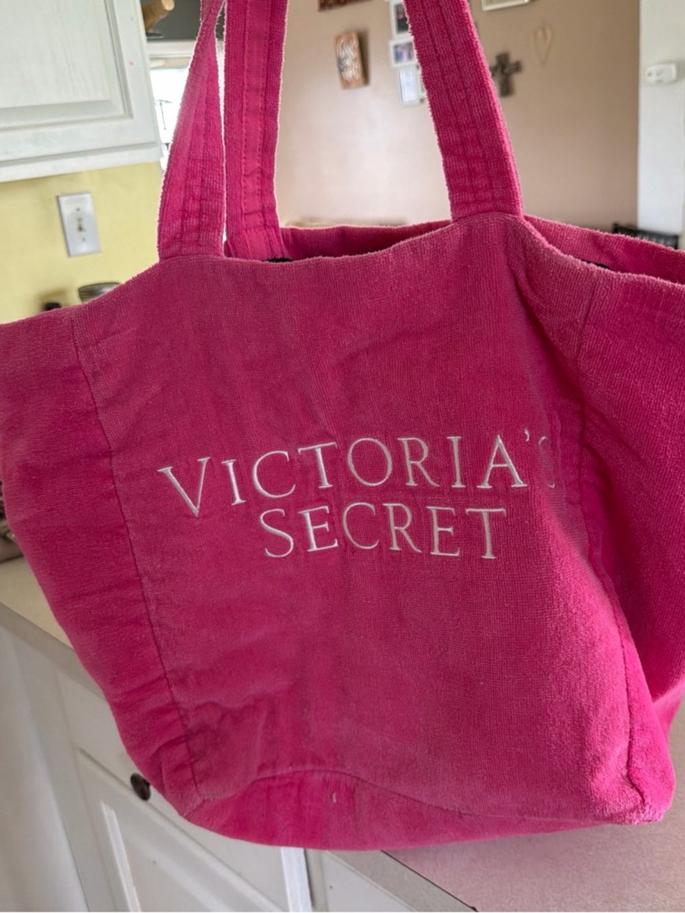 Victoria's Secret Hot Pink Tote with Logo